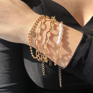 Love Layered Link Bracelets 14K Gold
